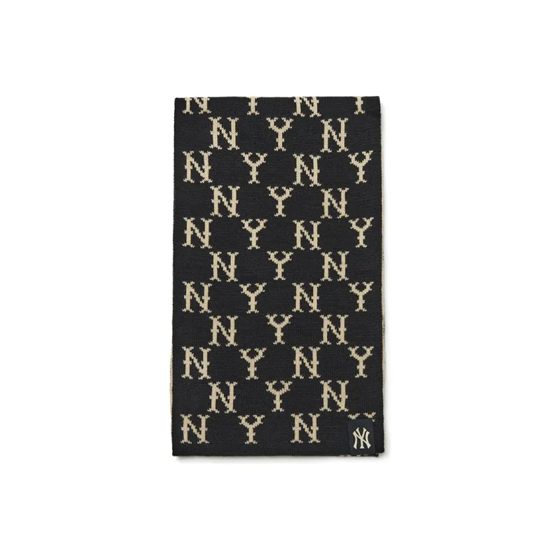 MLB Old Flower Knit Scarves Unisex-3
