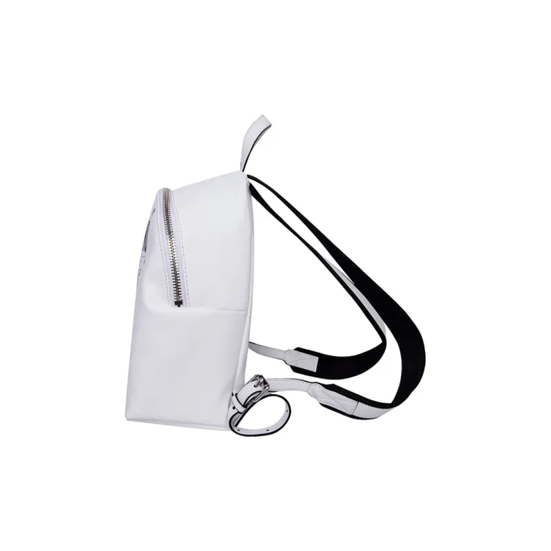 MOSCHINO Leather Backpack Regular Women's White-3