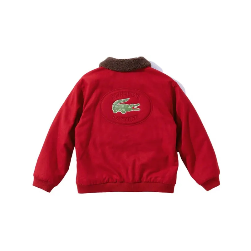Supreme Lacoste Wool Bomber Jacket-1