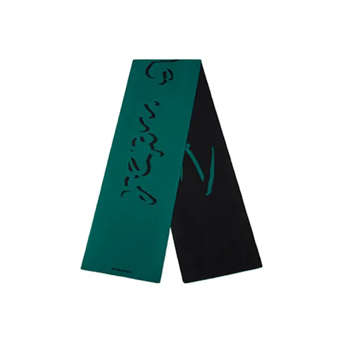 BABAMA Scarves Unisex Black Green-0