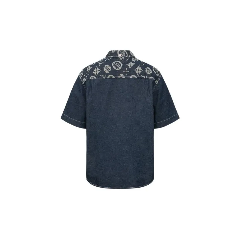 EVISU Shirts Men Denim Blue-1