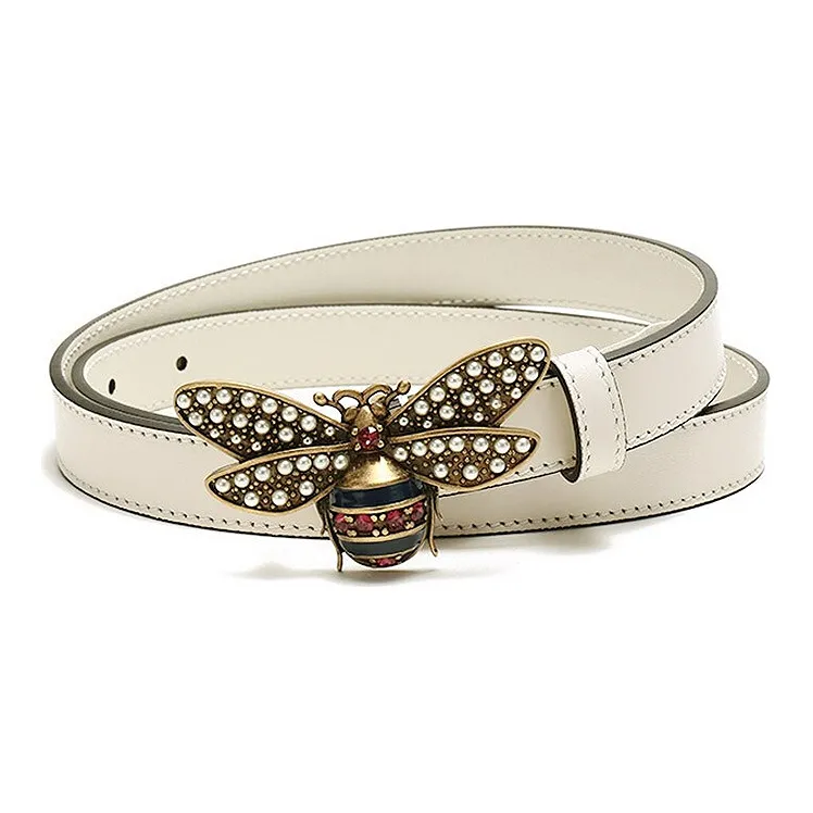 GUCCI Queen Margaret Leather Belts Women's-0