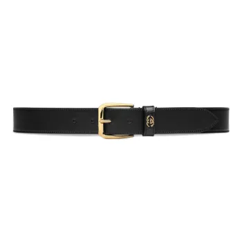 GUCCI G Logo Plaque Buckle Belt
