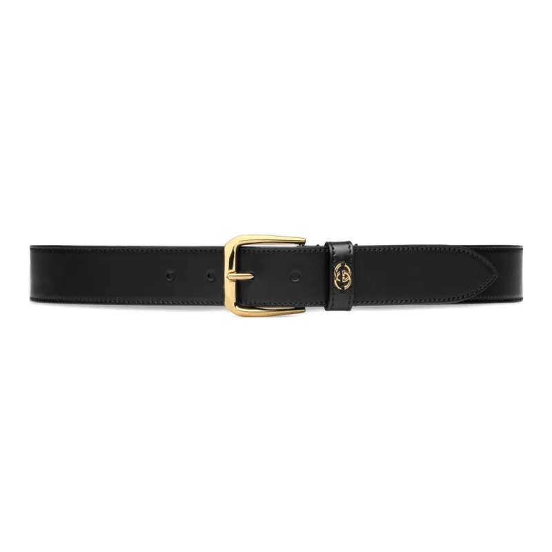 GUCCI G Logo Plaque Buckle Belt-0