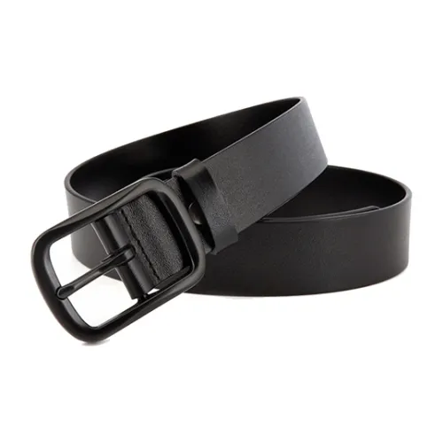 BAIJUAN Leather Belts Men Black