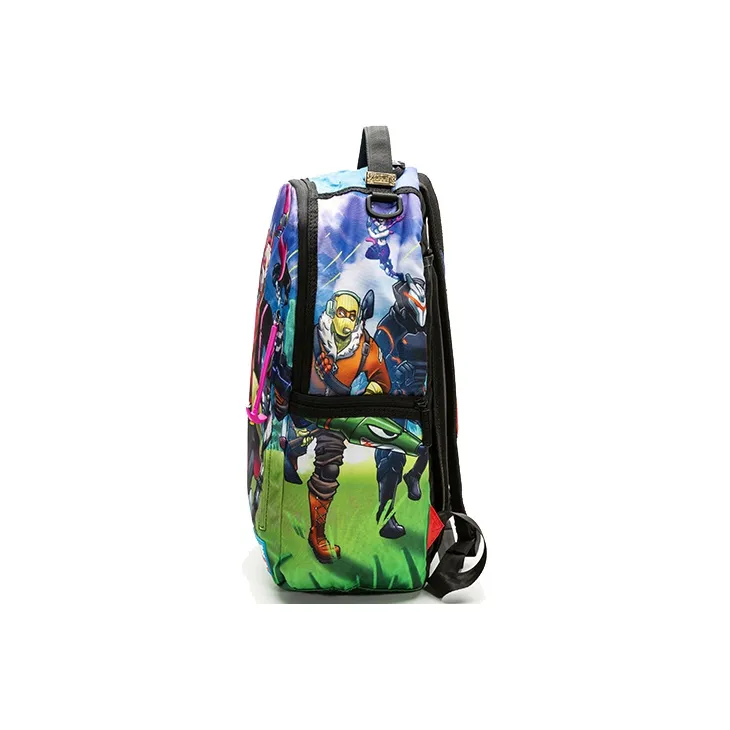 SPRAYGROUND FORTNITE IP Collaboration Artificial Leather Fabric Laptop Backpack Regular Unisex Multicolor-1