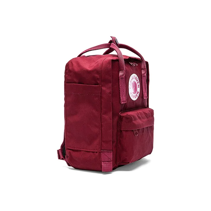 Fjallraven Leather Small IPad Backpack Unisex Bull Red-1