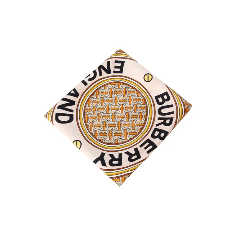 Burberry Silk Scarves Women's Orange-1