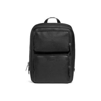 COACH Gotham Canvas With Leather Travel Bag Backpack Large Size Men's Black Copper