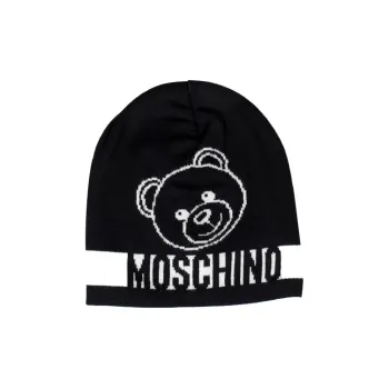 MOSCHINO Cotton Hats & Caps Unisex Black