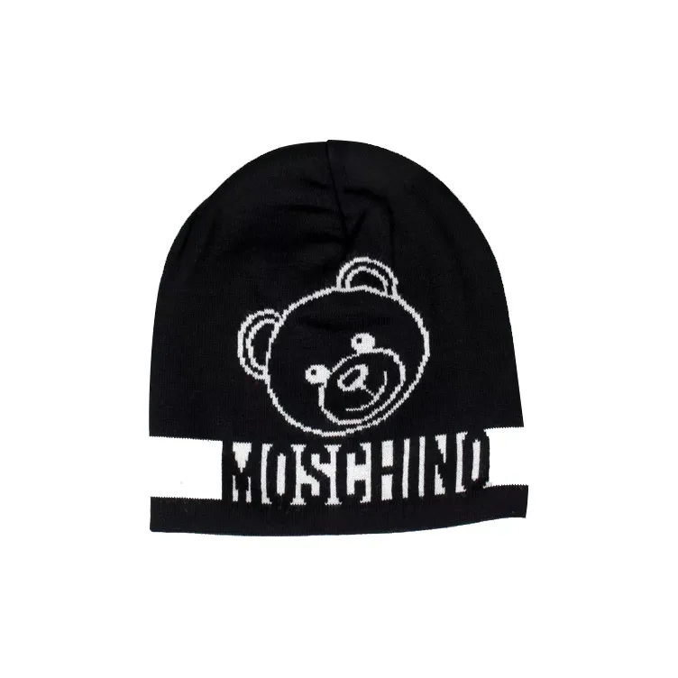 MOSCHINO Cotton Hats & Caps Unisex Black-0