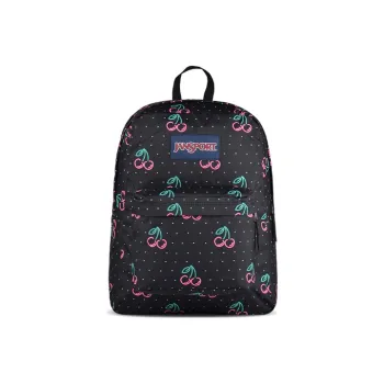 JanSport Polyester Backpack Medium Size Unisex Neon Cherry