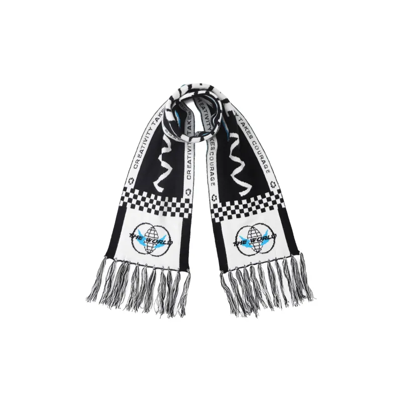 GENANX Knit Scarves Unisex Black-0