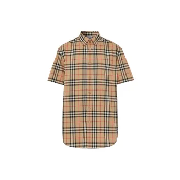 Burberry Shirts Men Beige