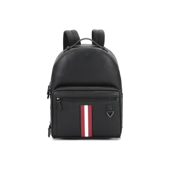 BALLY Cow Leather With Artificial Leather Backpack Regular Men's Black