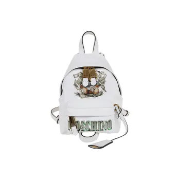 MOSCHINO PU Backpack Mini Women's White