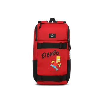 Vans Simpsons Collaboration Polyester Skateboard Bag Backpack Unisex Red