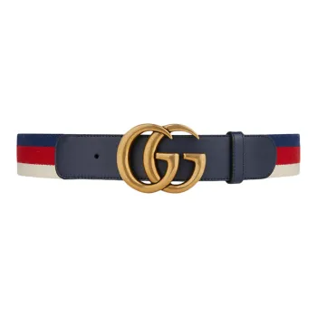GUCCI Sylvie Web Belt Double G Buckle