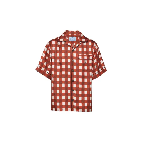 PRADA Shirts Men Orange