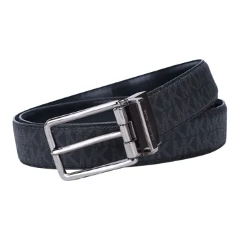 MICHAEL KORS Reversible Logo And Leather Belt
