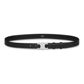 CELINE Medium Triomphe Belt In Taurillon Leather