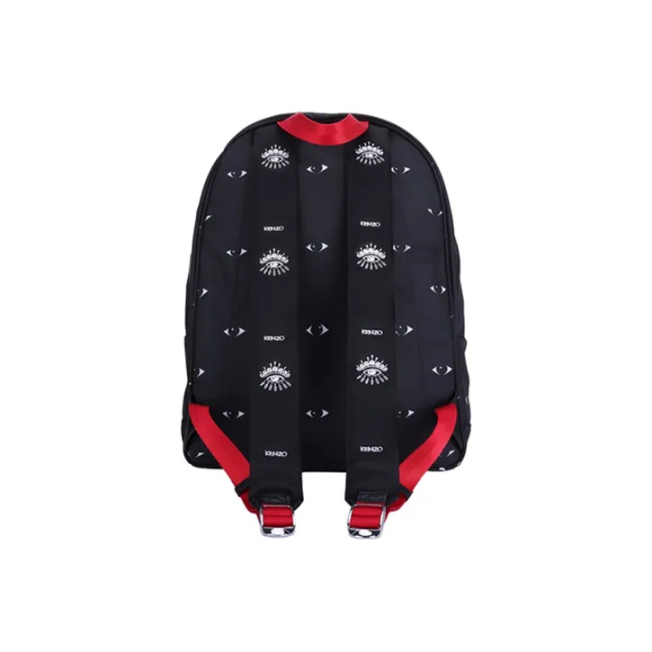 KENZO Fabric With Leather Backpack Men's Black-2