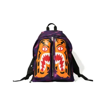 A BATHING APE Polyester Backpacks Backpack Medium Size Unisex Purple