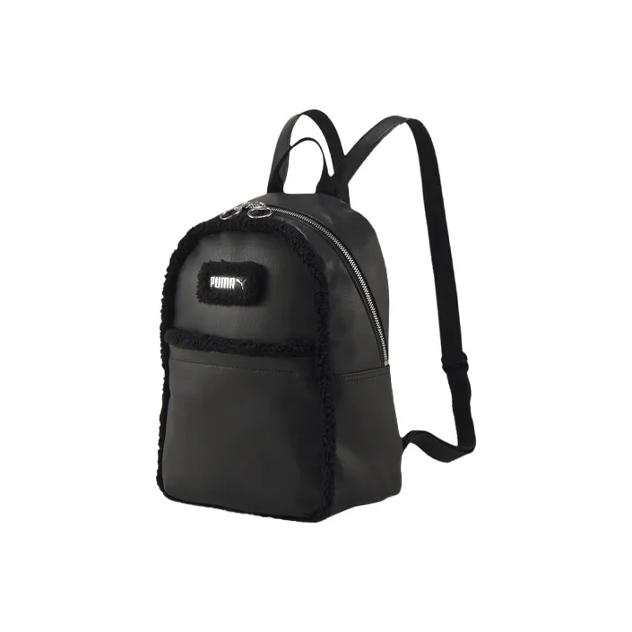 PUMA Leather Polyester Backpack Regular Unisex Black-0