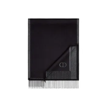 DIOR Knit Scarves Men's Black/Gray
