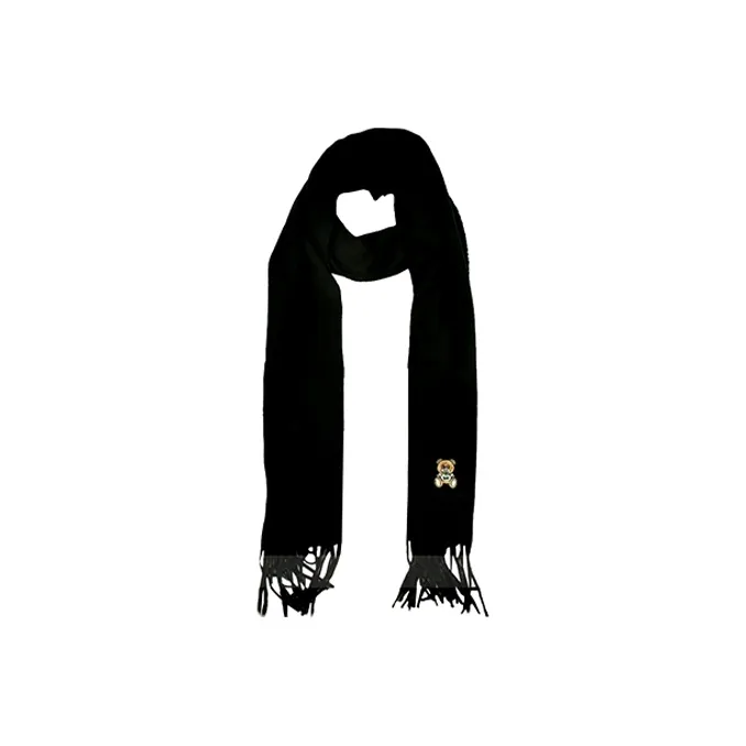 MOSCHINO Knit Scarves Unisex Black-1
