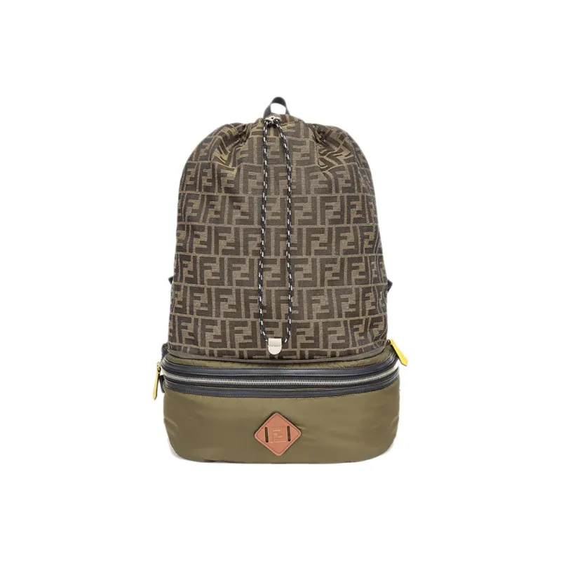 FENDI Nylon Backpack Men's Green-0