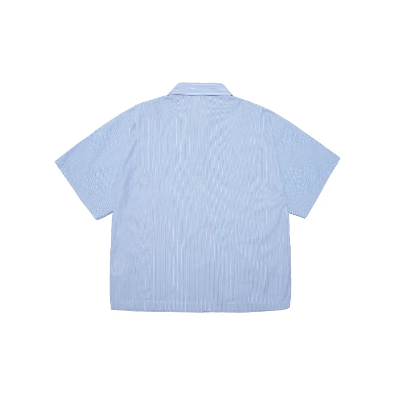 UNVESNO Shirts Unisex Light Blue Stripes-1