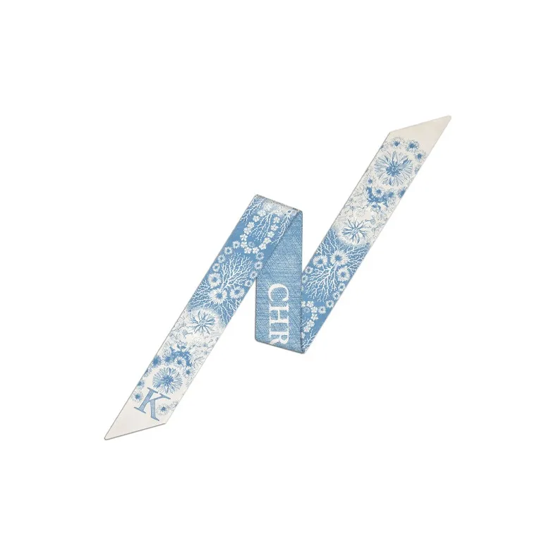 DIOR Silk Scarves Women's Blue-0