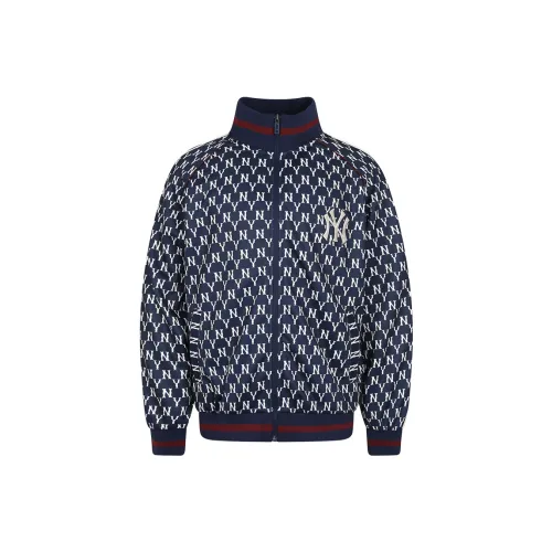 MLB Old Flower Jackets Unisex Navy Blue