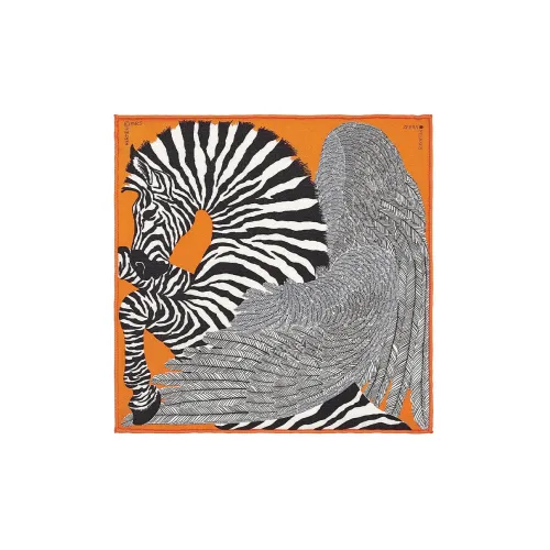 HERMES Silk Scarves Unisex