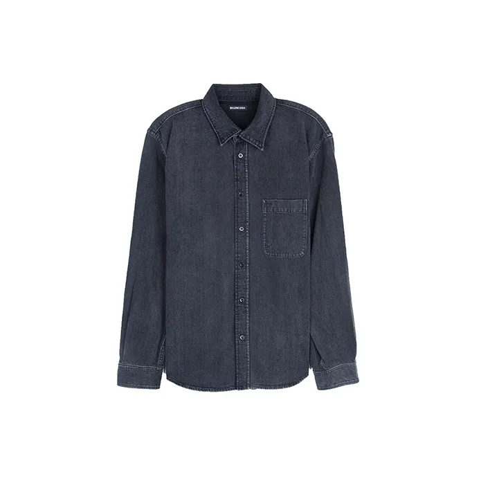 Balenciaga Shirts Men Black-1