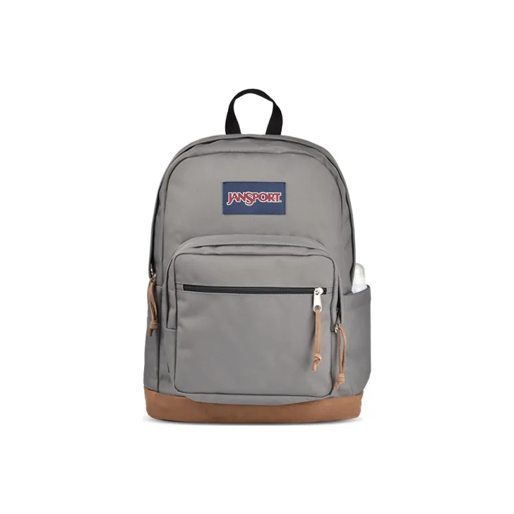 JanSport Leather Laptop Bag Backpack Regular Unisex Horizon Gray-0