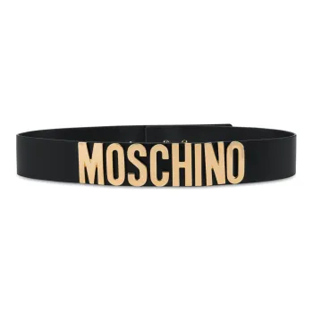 MOSCHINO Leather Belts Men Black