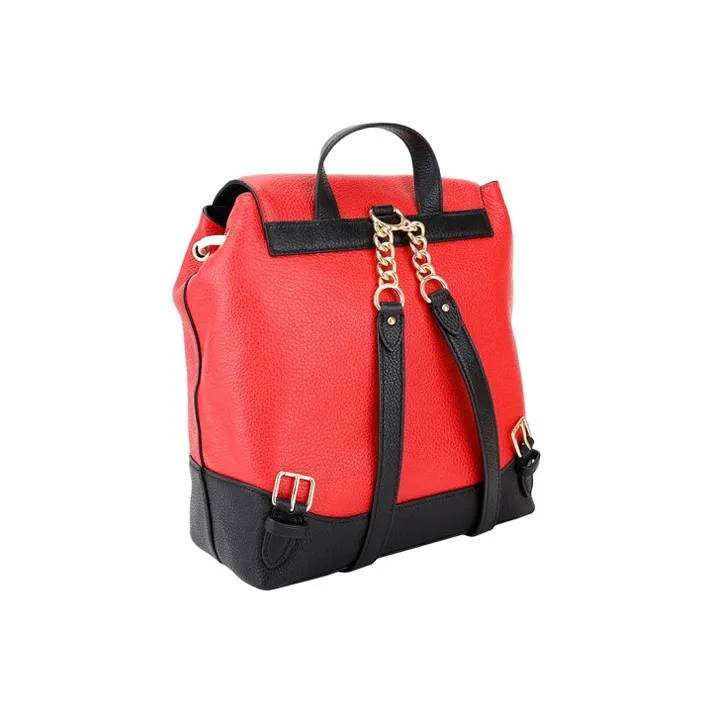 COACH Elle Leather Backpack Small Size Women's Red-3