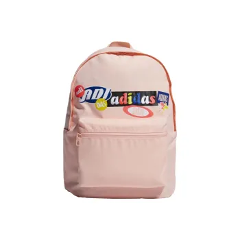 Adidas Recycled Polyester Plain Weave Fabric Backpack Regular Women's Pink