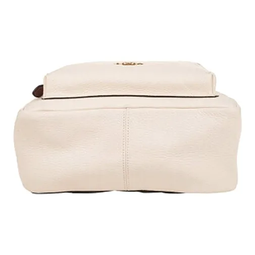 COACH Bear Collaboration Charlie Leather Backpack Large Size White-3
