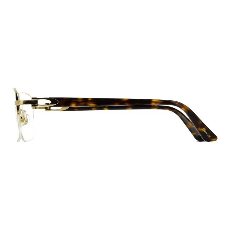 Cartier Rectangular frame Tortoiseshell effect Glasses-2