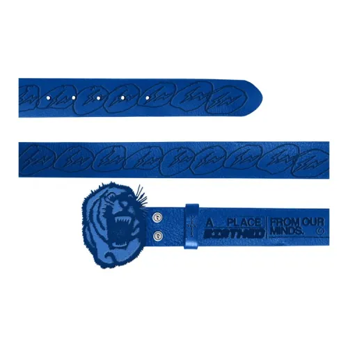 Fragment Design X Travis Scott Leather Belts Unisex Blue