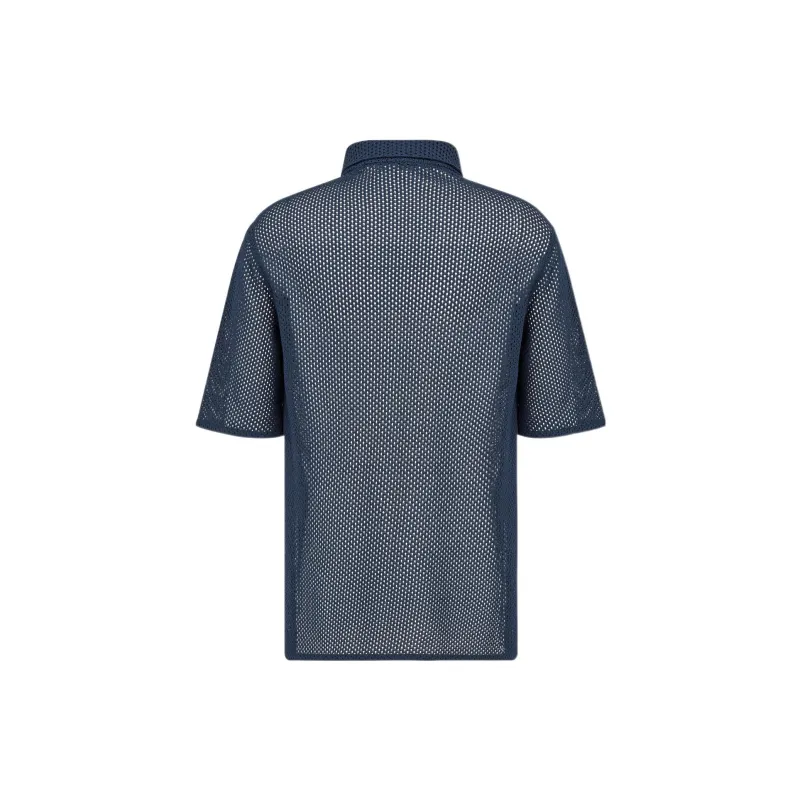 DIOR Quarterly New Products Shirts Men Blue-1