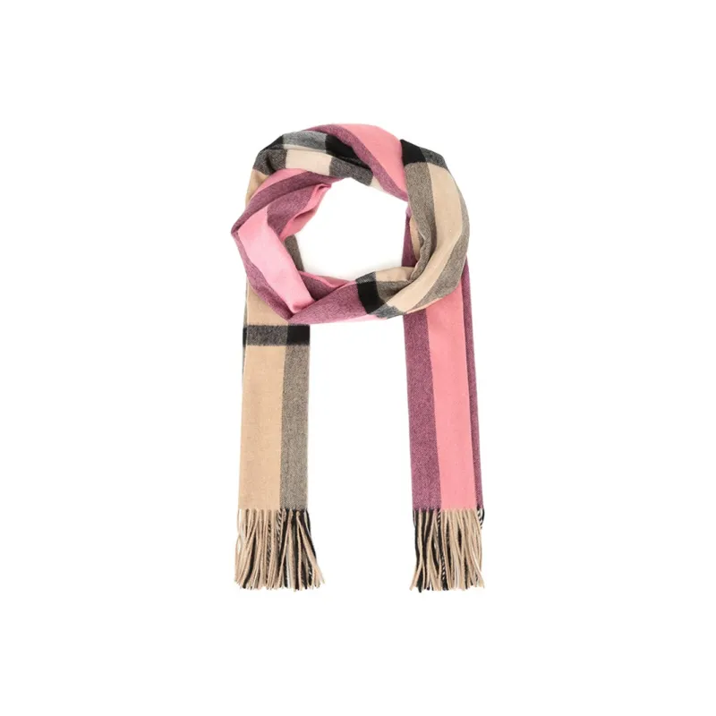 Burberry Knit Scarves Women's Rose Pink Red-3