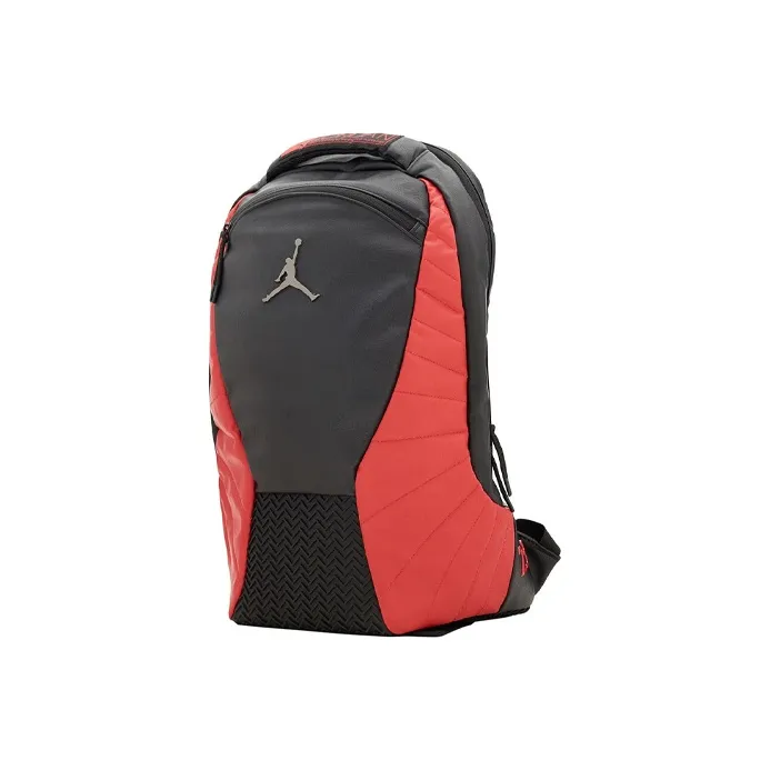 Jordan Polyurethane Basketball Bag Backpack Regular Unisex Black Red-1