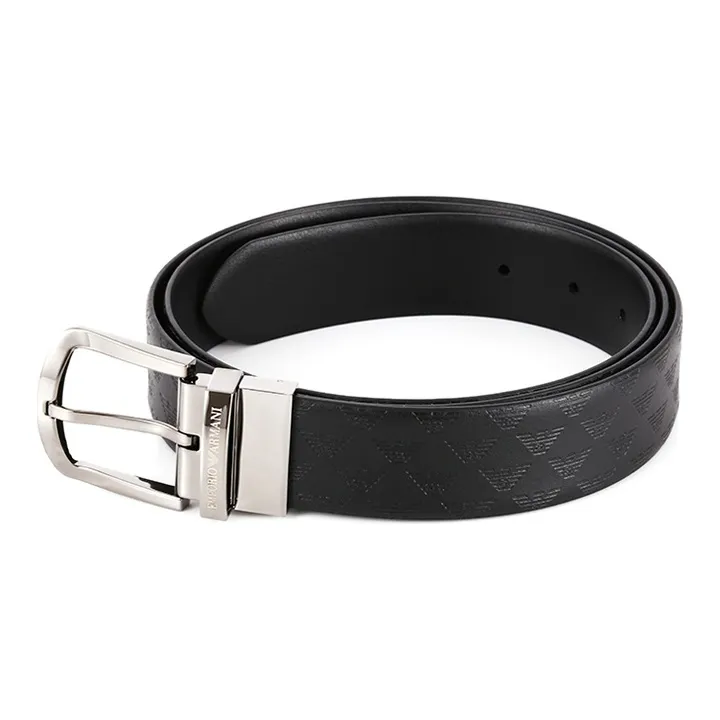 EMPORIO ARMANI Logo Embossed Buckle Fastened Belt-2