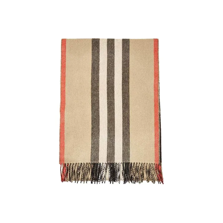 Burberry Knit Scarves Unisex Archive Beige/Black-1