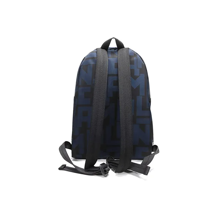 LONGCHAMP Le Pliage LGP Polyamide Canvas Fabric Backpack Medium Size Women's Black Navy Blue-3