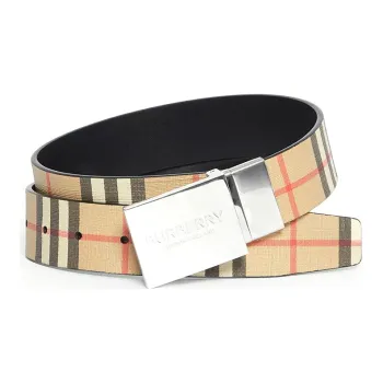 Burberry Canvas Belt Unisex Width  3.5cm